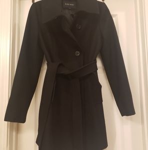 Black Nine West Coat, Wool, Polyester